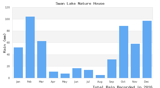 graph of monthly rain