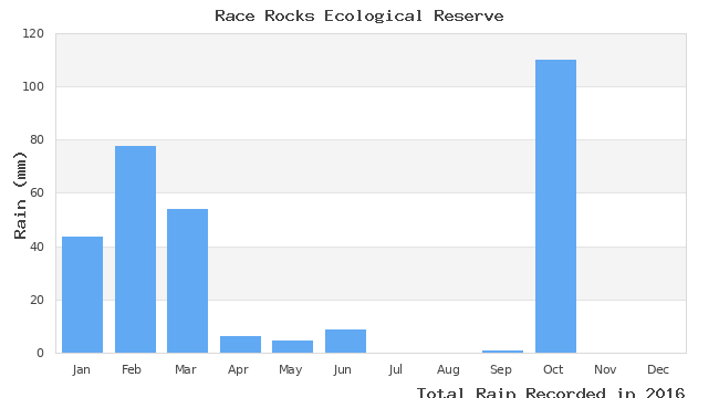 graph of monthly rain